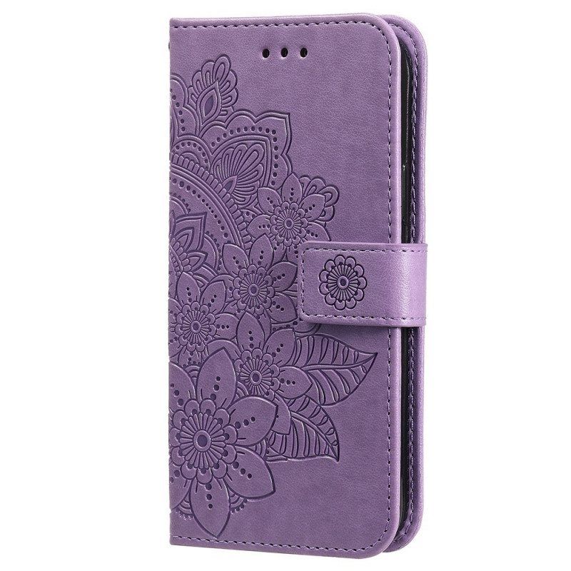 Folio-hoesje voor Realme GT2 Pro Met Ketting Strakke Mandala