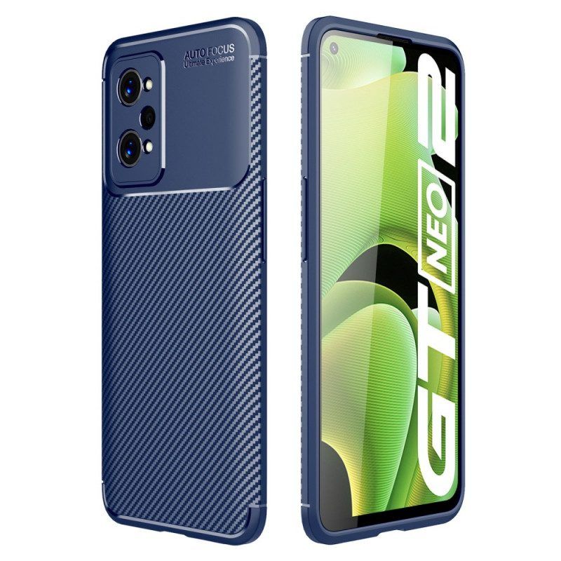 Hoesje voor Realme GT2 Pro Flexibele Koolstofvezel