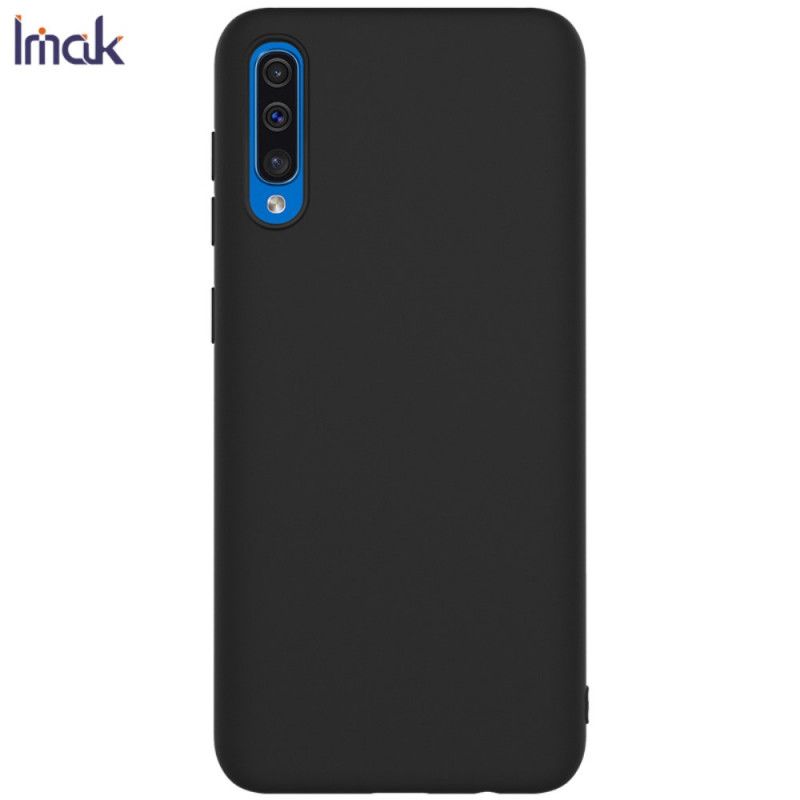 Case Hoesje Samsung Galaxy A50 Donkerblauw Zwart Telefoonhoesje Frosted Imak Uc-Serie