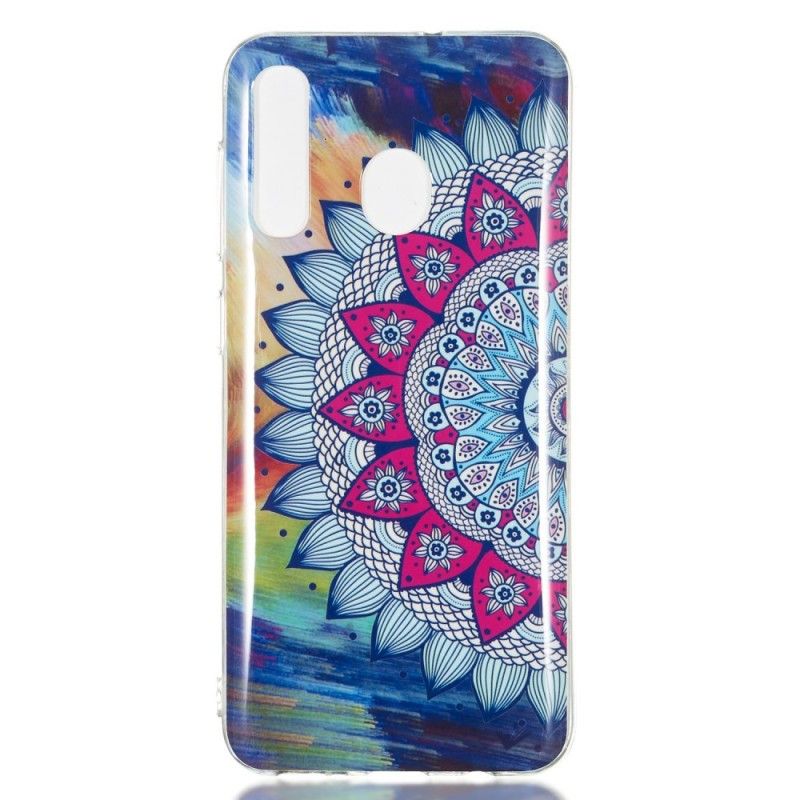 Case Hoesje Samsung Galaxy A50 Telefoonhoesje Fluorescerende Mandala