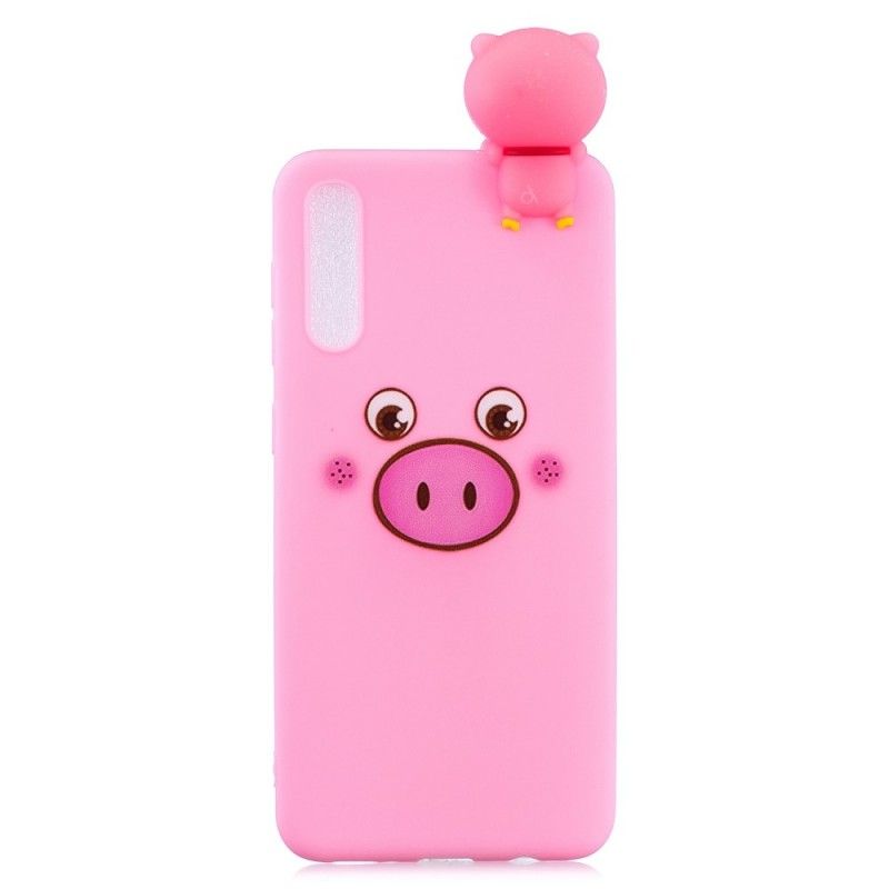 Case Hoesje Samsung Galaxy A50 Telefoonhoesje Grappig 3D Varken