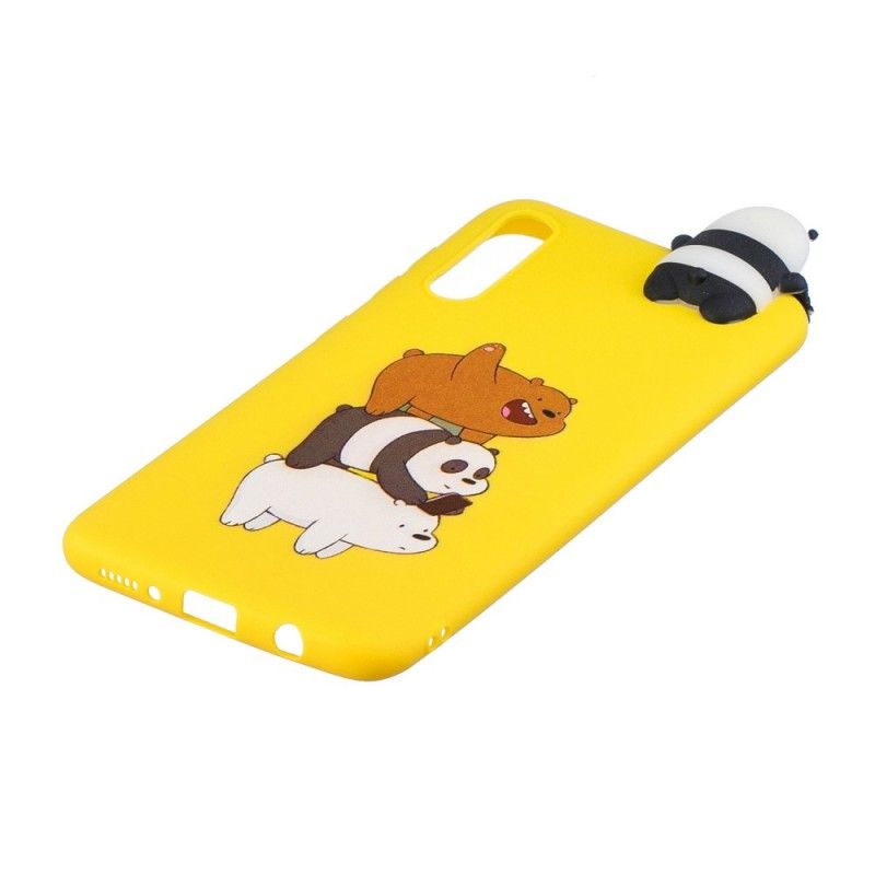Hoesje Samsung Galaxy A50 Grappige Dieren 3D
