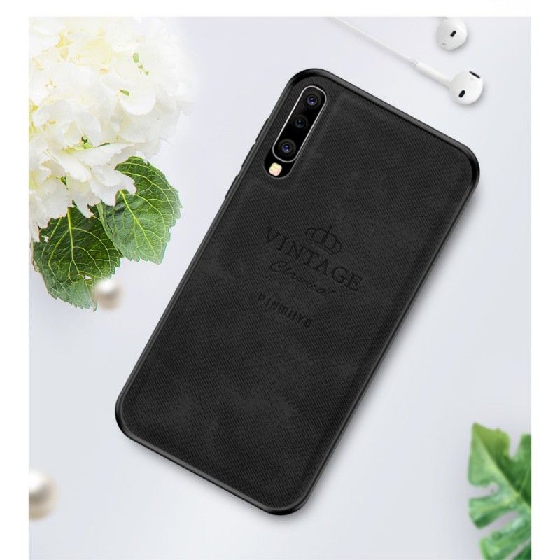 Hoesje Samsung Galaxy A50 Grijs Zwart Eervolle Vintage