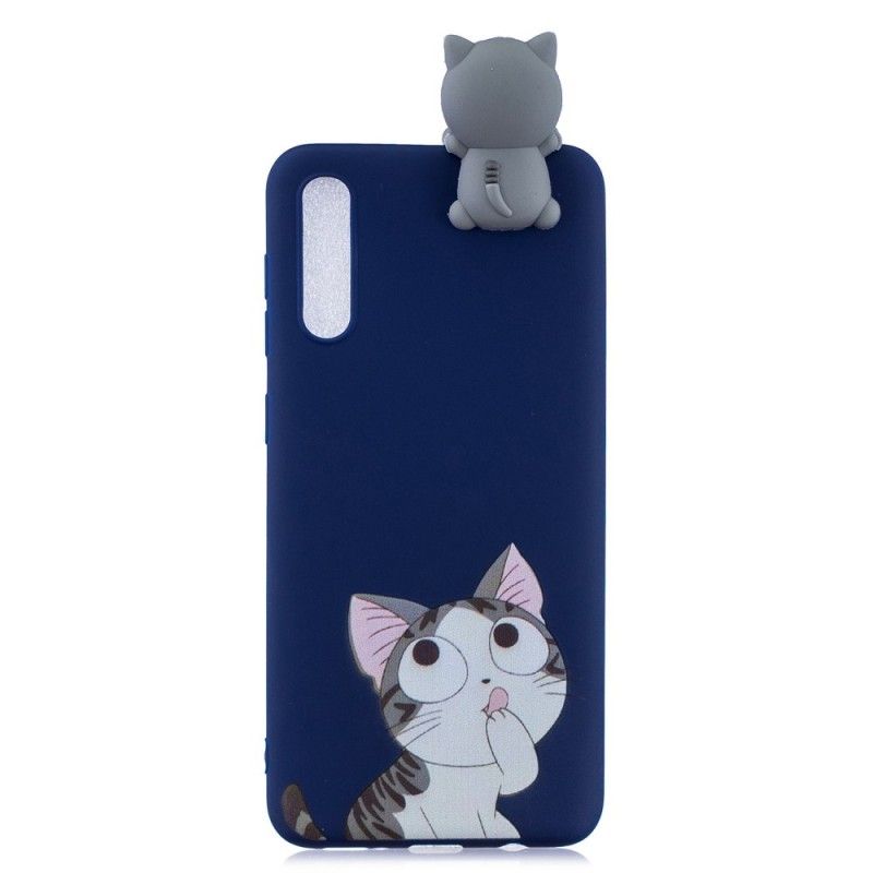 Hoesje voor Samsung Galaxy A50 Grappige 3D Kat