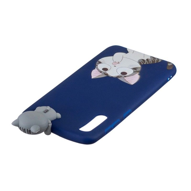 Hoesje voor Samsung Galaxy A50 Grappige 3D Kat