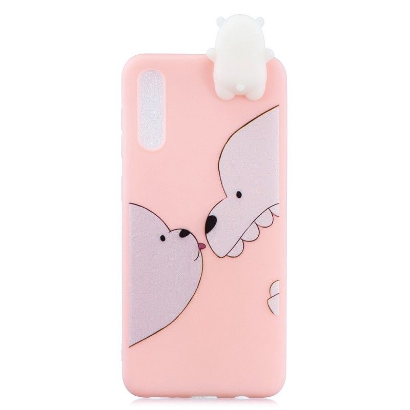 Hoesje voor Samsung Galaxy A50 Grappige Beer 3D