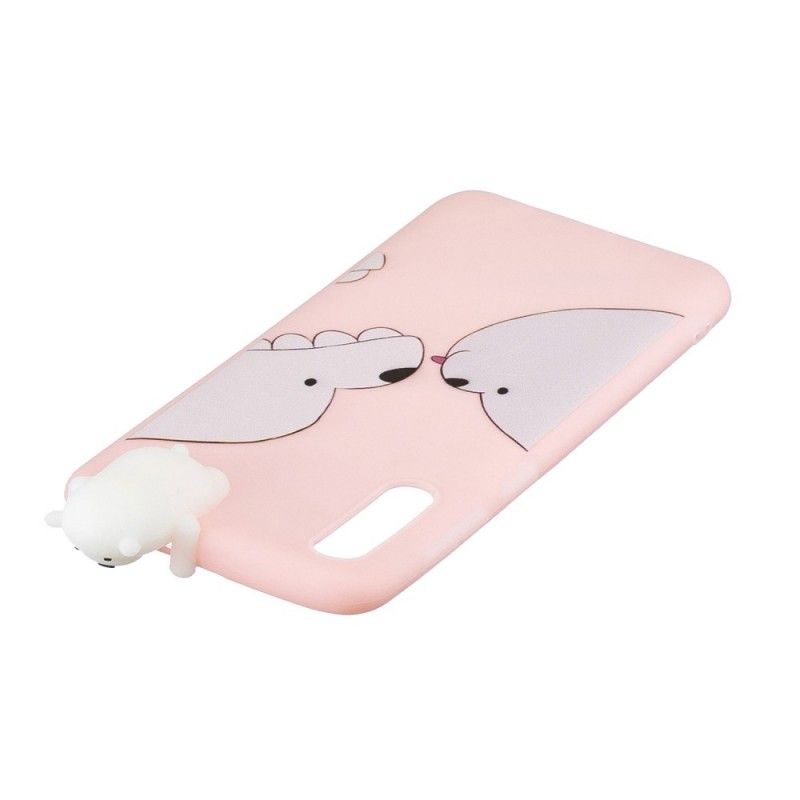 Hoesje voor Samsung Galaxy A50 Grappige Beer 3D
