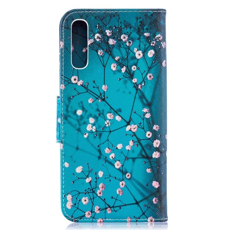 Leren Hoesje Samsung Galaxy A50 Bloeiende Boom