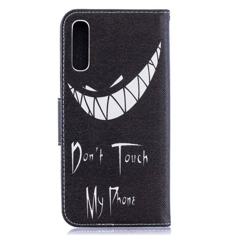 Leren Hoesje voor Samsung Galaxy A50 Duivelse Telefoon