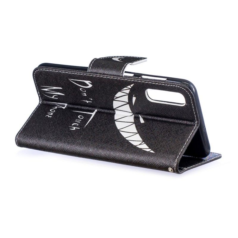 Leren Hoesje voor Samsung Galaxy A50 Duivelse Telefoon