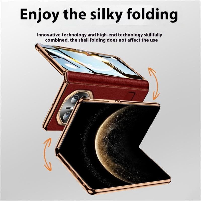 Hoesje Huawei Mate X6 Gestructureerd Kunstleer Met Schermbeschermer