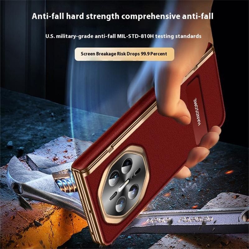 Hoesje Huawei Mate X6 Gestructureerd Kunstleer Met Schermbeschermer