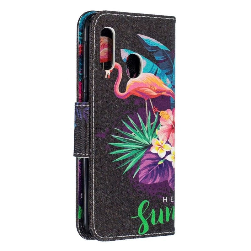 Bescherming Hoesje Samsung Galaxy A20e Telefoonhoesje Hallo Zomer