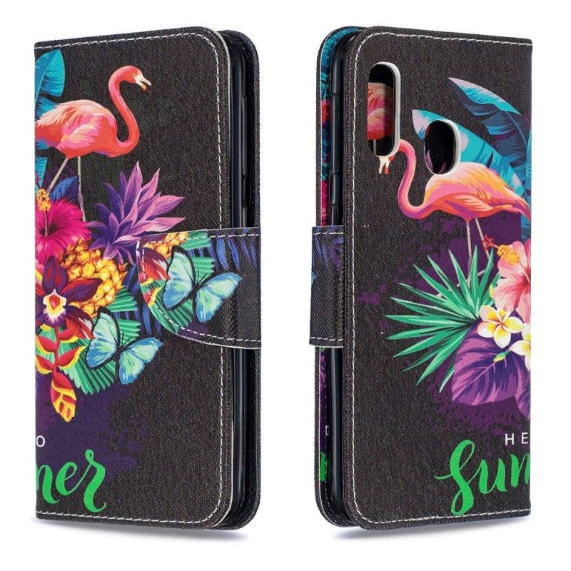 Bescherming Hoesje Samsung Galaxy A20e Telefoonhoesje Hallo Zomer