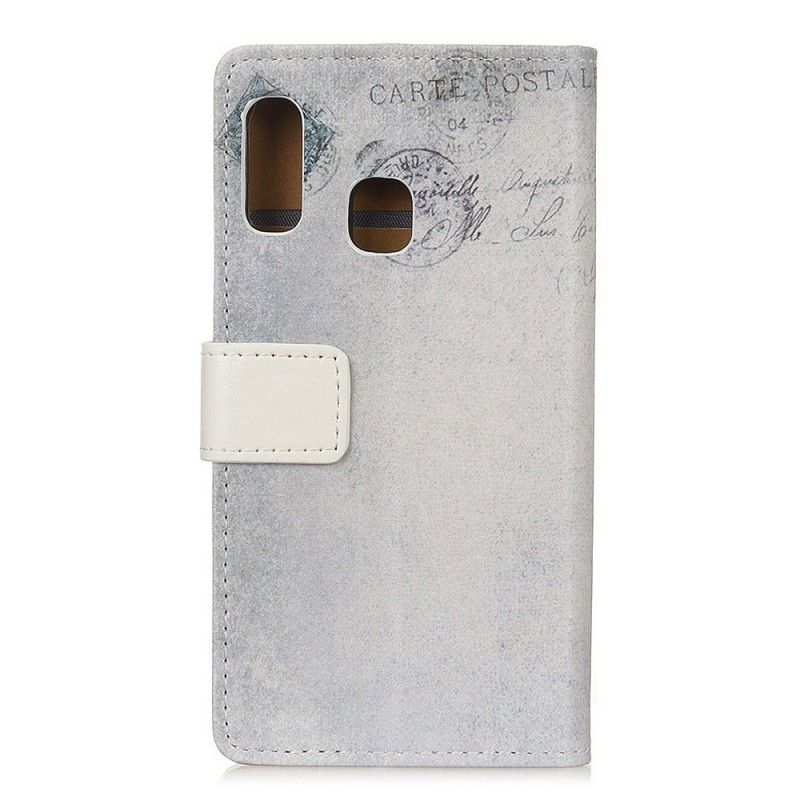Bescherming Hoesje Samsung Galaxy A20e Telefoonhoesje Reizende Kat