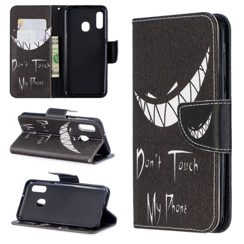 Cover Folio-hoesje Samsung Galaxy A20e Telefoonhoesje Duivelse Telefoon