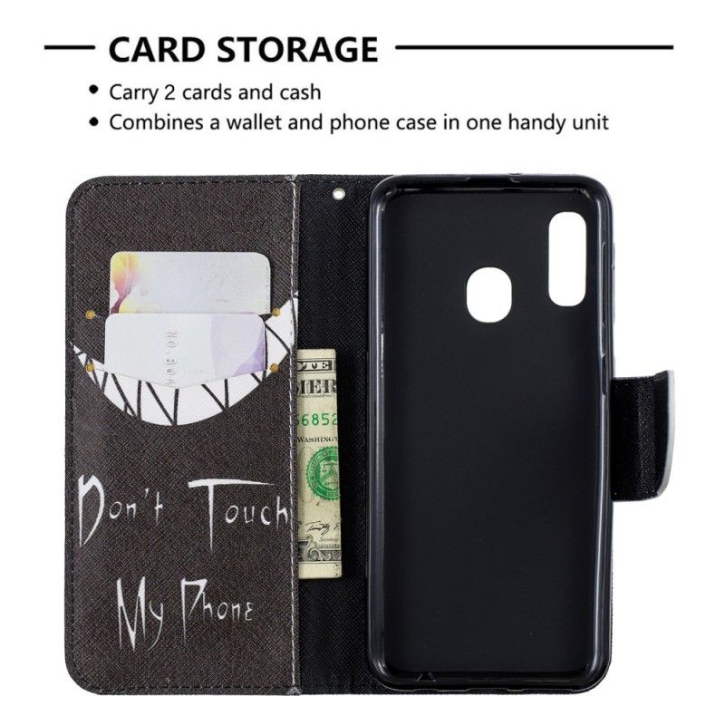Cover Folio-hoesje Samsung Galaxy A20e Telefoonhoesje Duivelse Telefoon