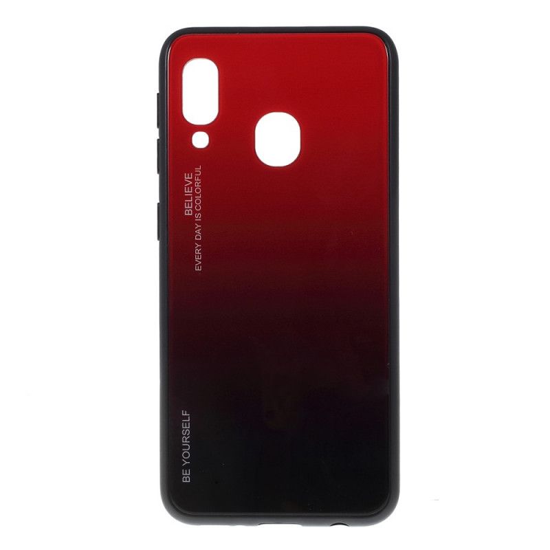 Cover Hoesje Samsung Galaxy A20e Roze Rood Telefoonhoesje Gegalvaniseerde Kleur