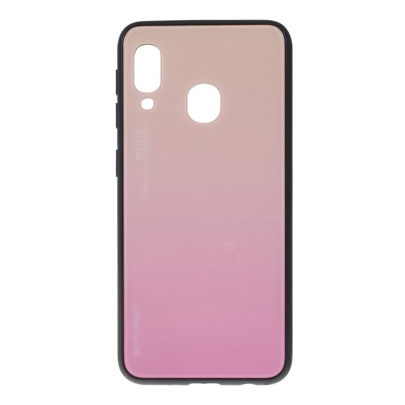 Cover Hoesje Samsung Galaxy A20e Roze Rood Telefoonhoesje Gegalvaniseerde Kleur