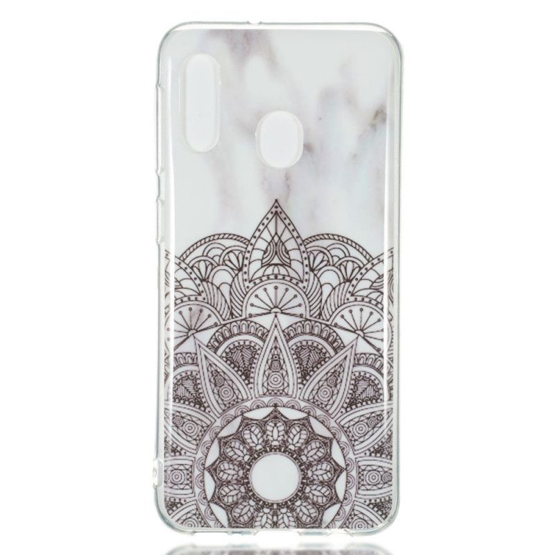 Cover Hoesje Samsung Galaxy A20e Telefoonhoesje Gemarmerde Mandala