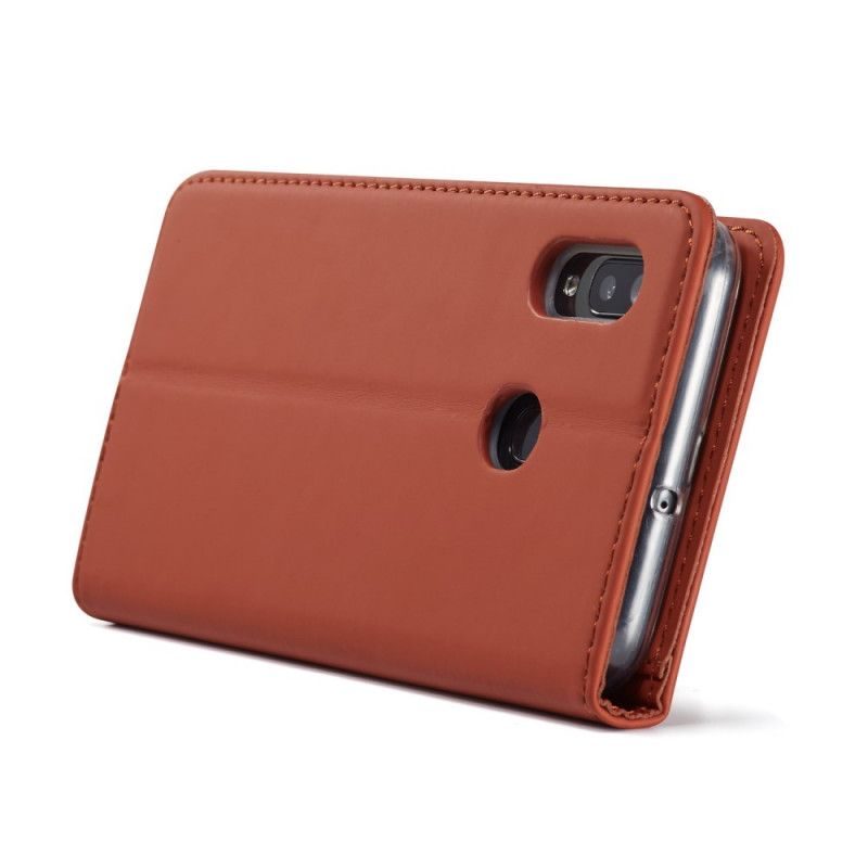 Folio-hoesje Samsung Galaxy A20e Donkerblauw Rood Toekomstig Lc.Imeeke