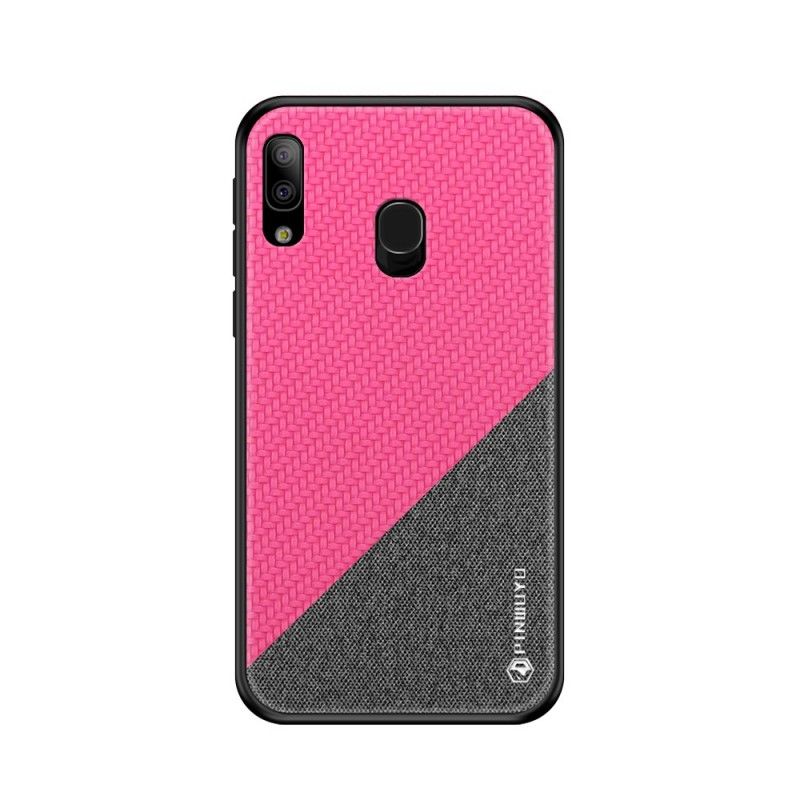 Hoesje Samsung Galaxy A20e Magenta Zwart Pinwuyo Eer-Serie