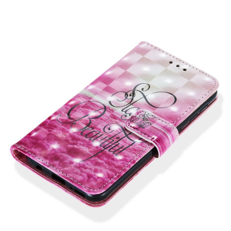 Leren Hoesje voor Samsung Galaxy A20e Blijf Mooi