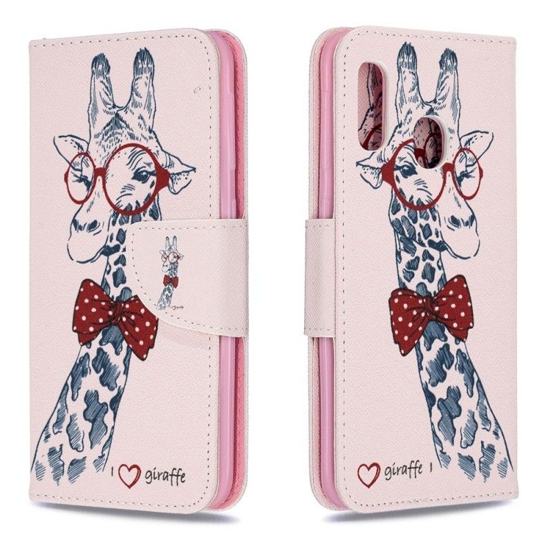 Leren Hoesje voor Samsung Galaxy A20e Nerdgiraf