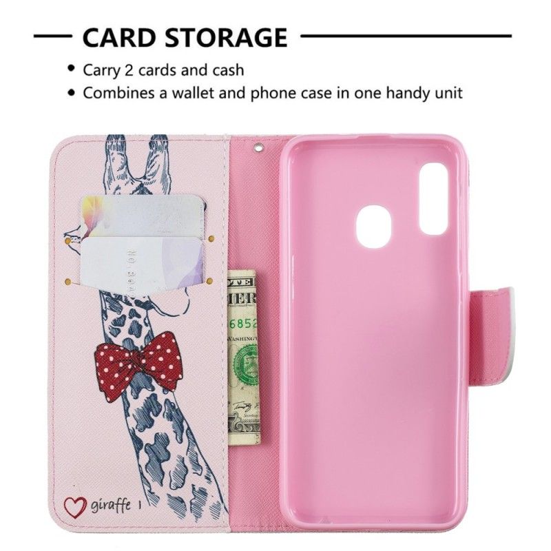 Leren Hoesje voor Samsung Galaxy A20e Nerdgiraf