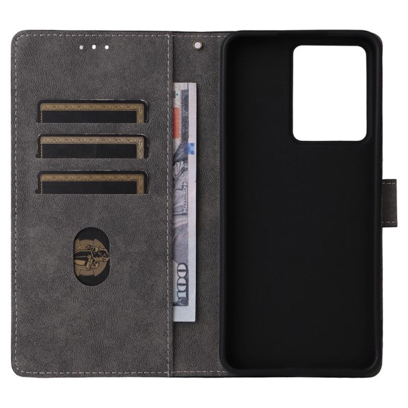 Folio-hoesje Realme 14t 5g Rfid-bescherming Suède-look