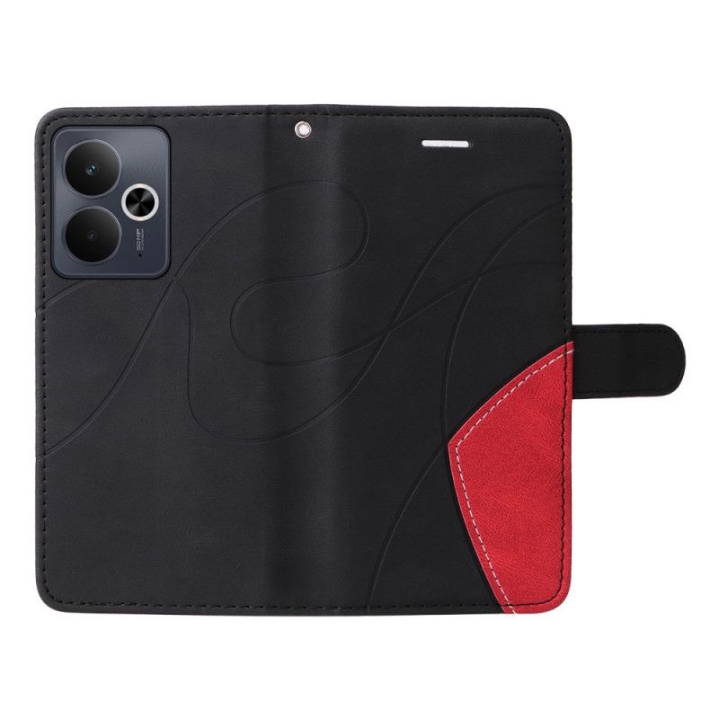 Folio-hoesje Realme 14t 5g Telefoonhoesje Tweekleurige Rimpeling