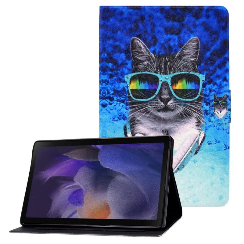 Flip Case Leren Samsung Galaxy Tab A8 (2021) Disco Kat