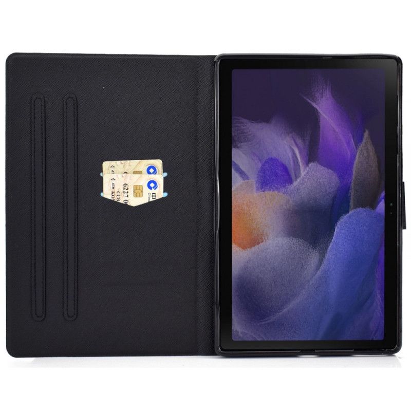 Flip Case Leren Samsung Galaxy Tab A8 (2021) Funky Giraffen