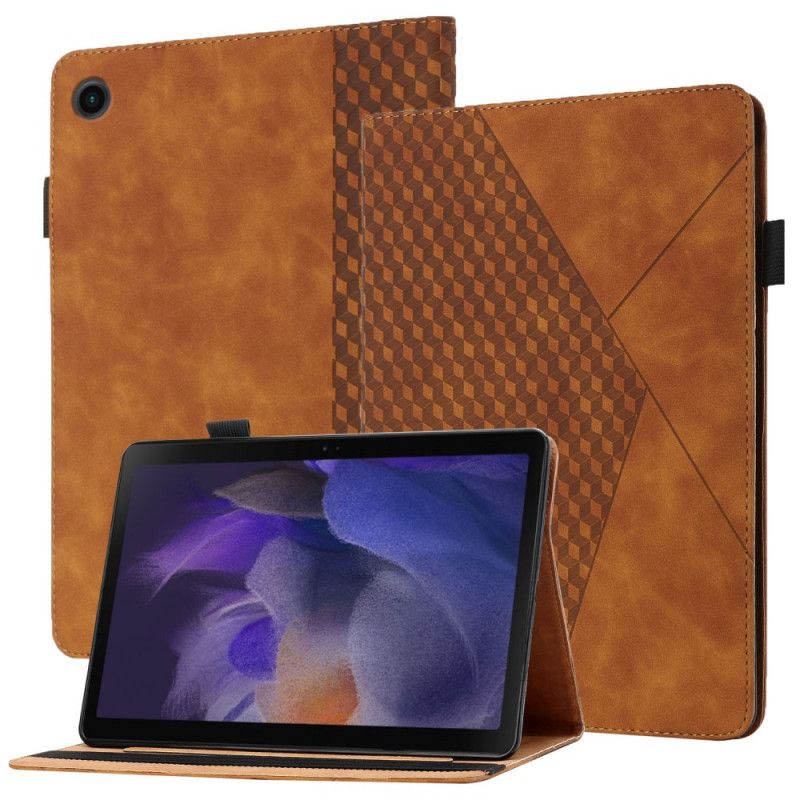 Hoesje Case Samsung Galaxy Tab A8 Telefoonhoesje (2021) Elastische Band Met Textuur