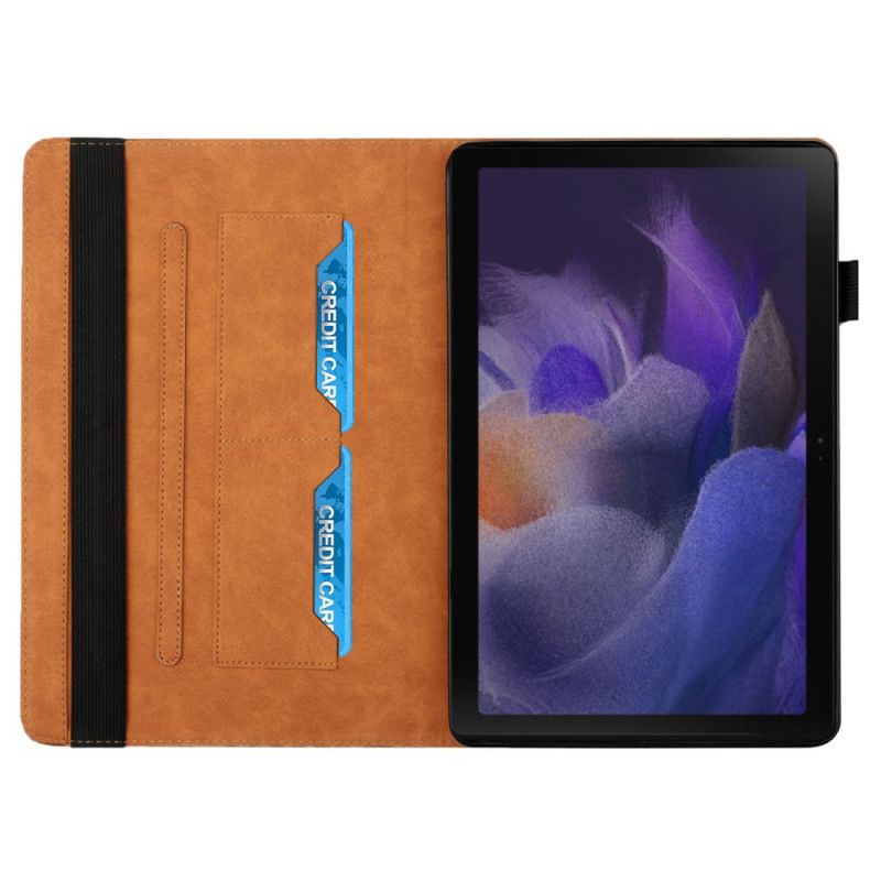 Hoesje Case Samsung Galaxy Tab A8 Telefoonhoesje (2021) Elastische Band Met Textuur