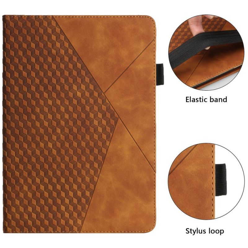 Hoesje Case Samsung Galaxy Tab A8 Telefoonhoesje (2021) Elastische Band Met Textuur