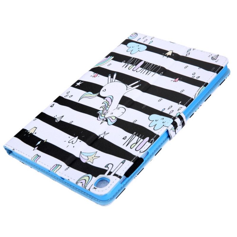 Leren Hoesje Samsung Galaxy Tab A8 (2021) Eenhoorn