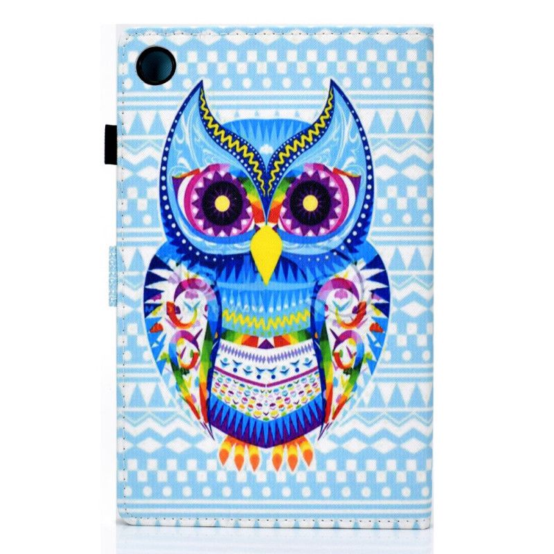 Leren Hoesje Samsung Galaxy Tab A8 (2021) Tribal Uil Bescherming Hoesje