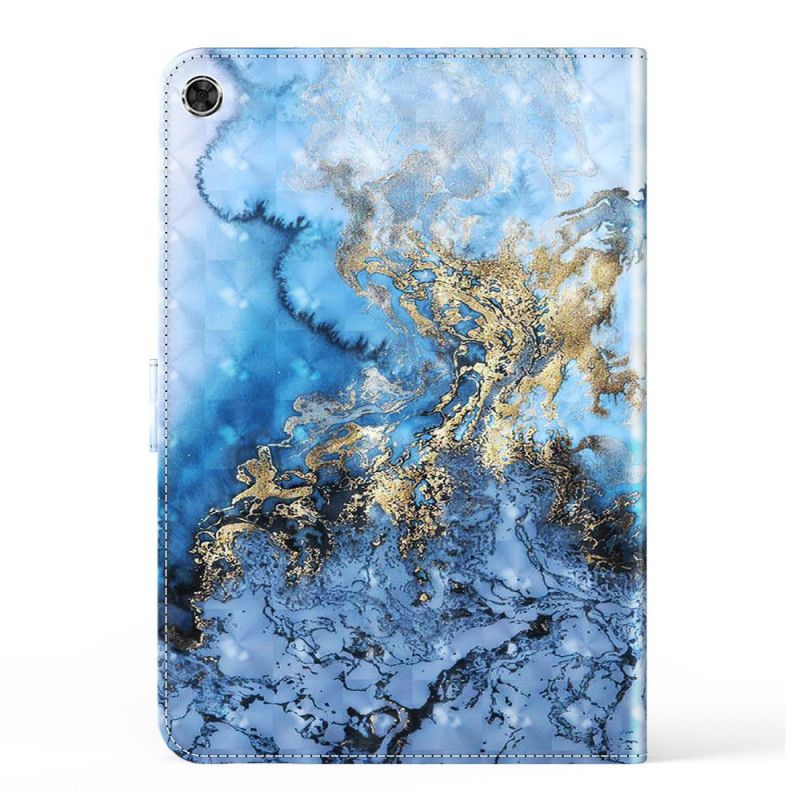 Leren Hoesje Voor Samsung Galaxy Tab A8 (2021) Marmer