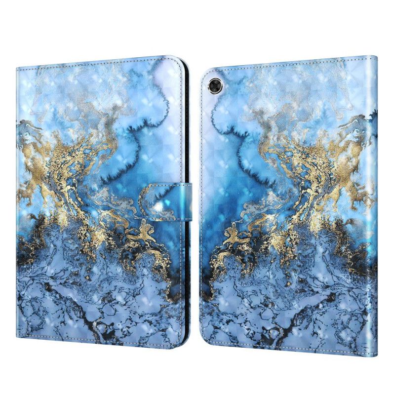 Leren Hoesje Voor Samsung Galaxy Tab A8 (2021) Marmer
