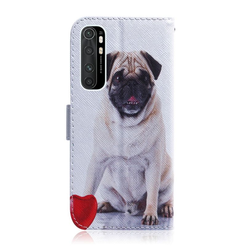Cover Folio-hoesje Xiaomi Mi Note 10 Lite Telefoonhoesje Mopshond