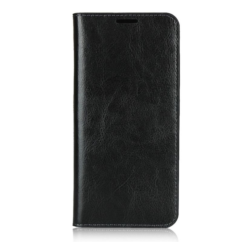 Folio-hoesje Xiaomi Mi Note 10 Lite Rood Zwart Echt Leer