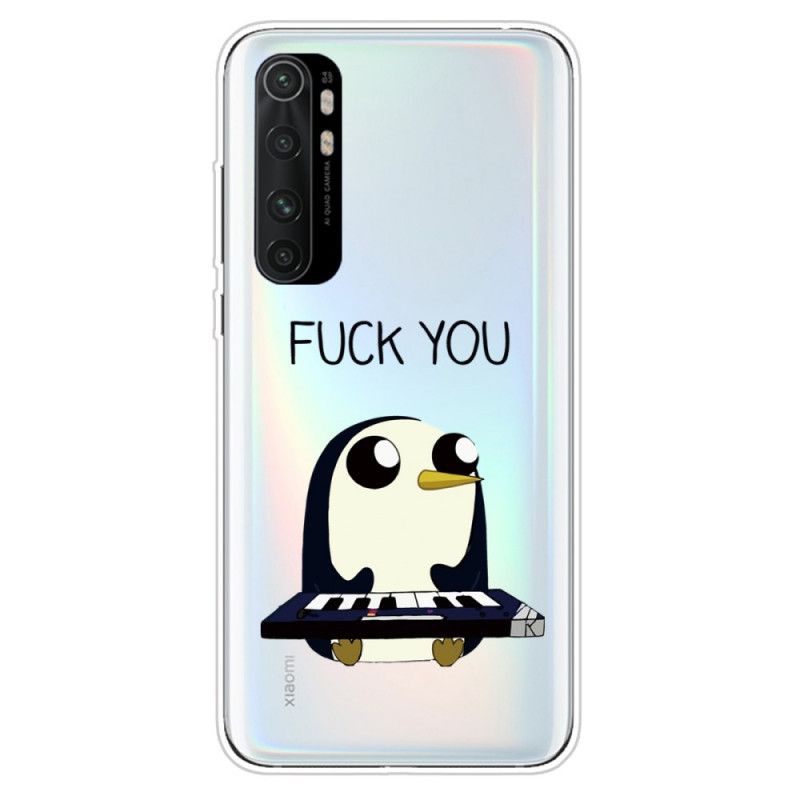 Hoesje Xiaomi Mi Note 10 Lite Pinguin Fuck You
