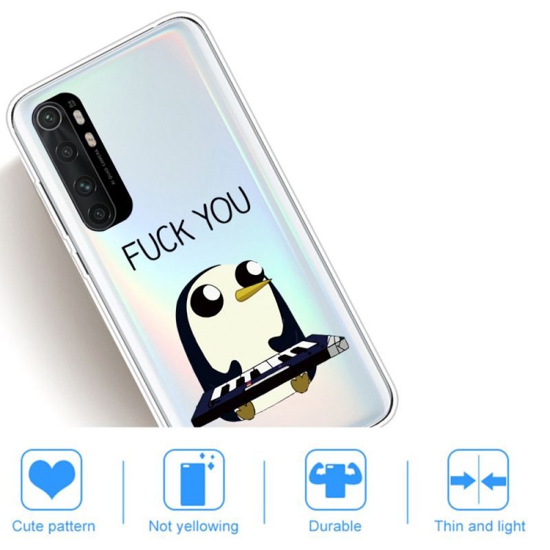 Hoesje Xiaomi Mi Note 10 Lite Pinguin Fuck You