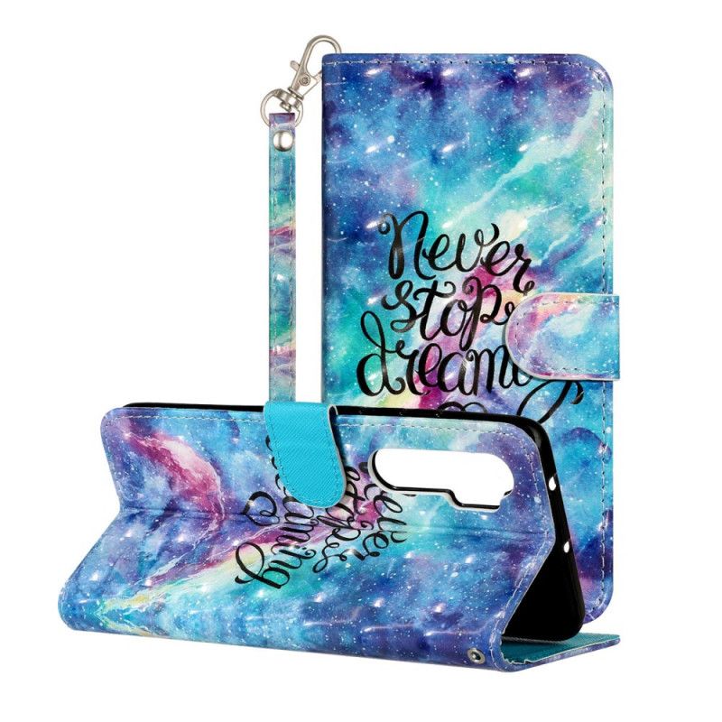 Leren Hoesje voor Xiaomi Mi Note 10 Lite Stop Nooit Met Riem