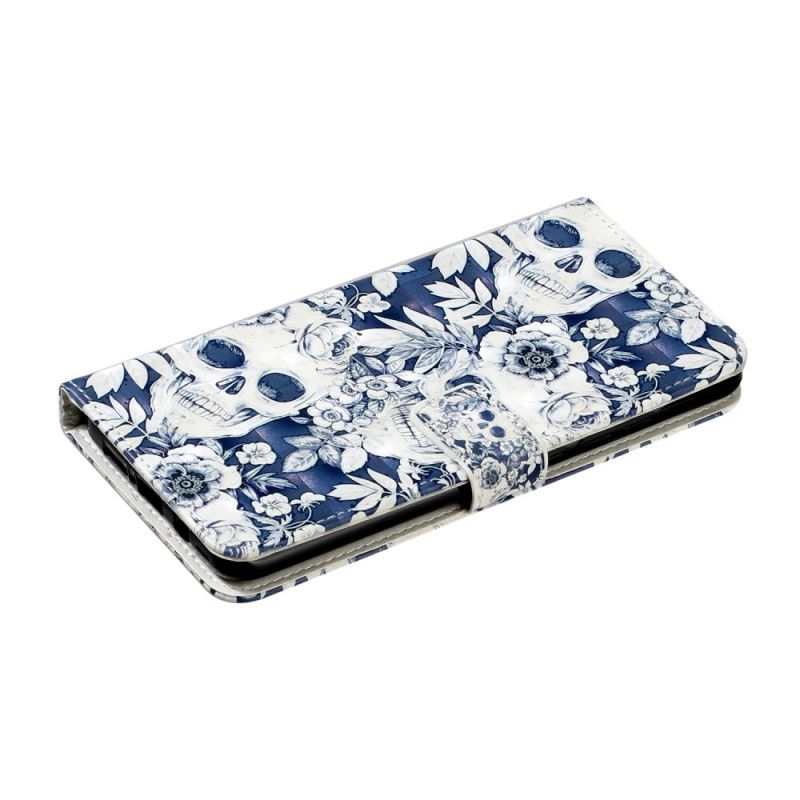 Leren Hoesje Xiaomi Mi Note 10 Lite Retro Schedels