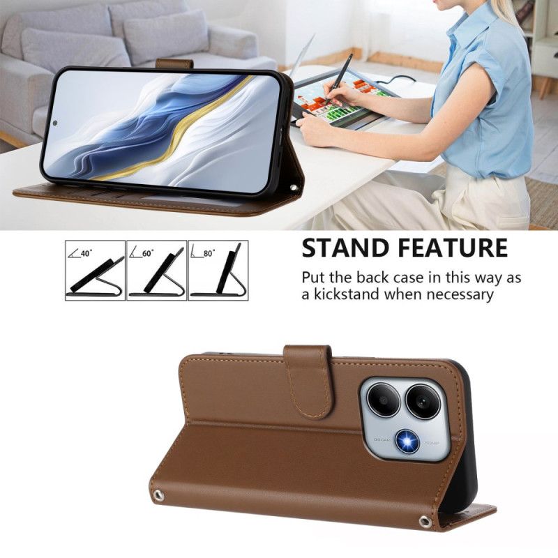 Bescherming Hoesje Xiaomi Redmi Note 14 5g Effen Met Koord