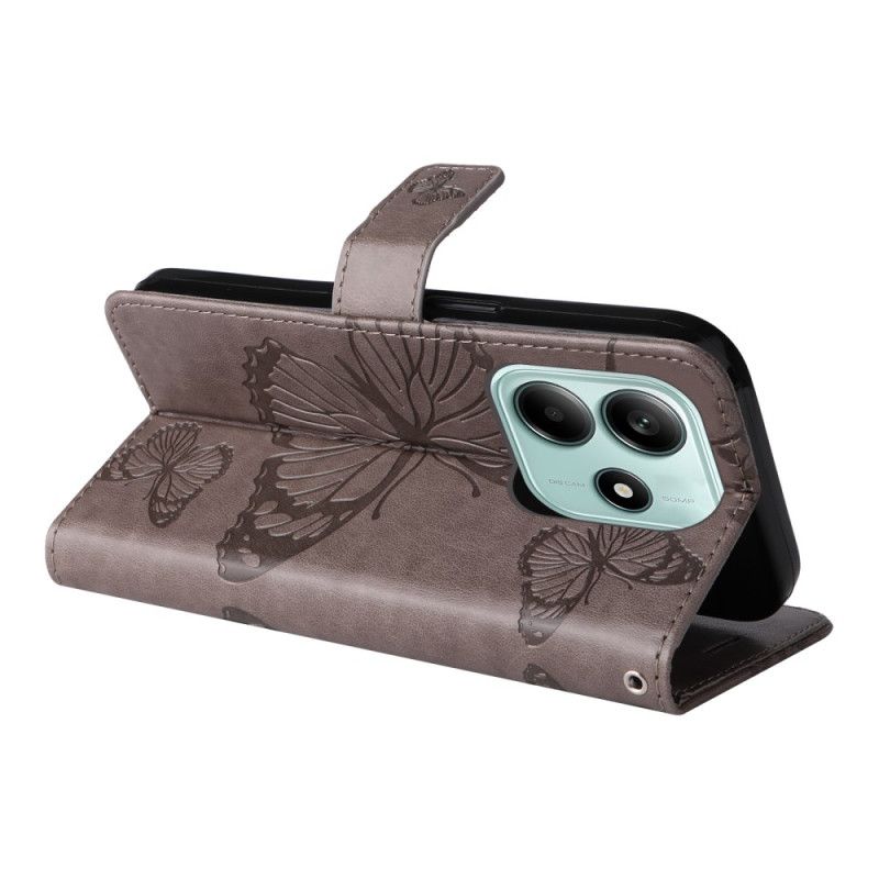 Bescherming Hoesje Xiaomi Redmi Note 14 5g Reuzenvlinders Met Bandje