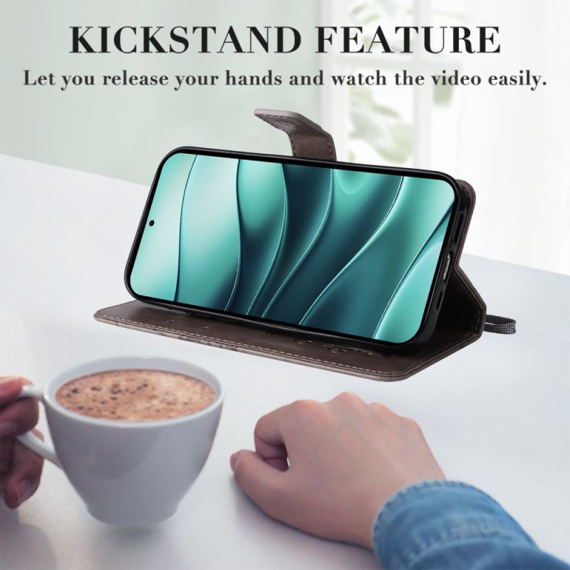 Bescherming Hoesje Xiaomi Redmi Note 14 5g Reuzenvlinders Met Bandje