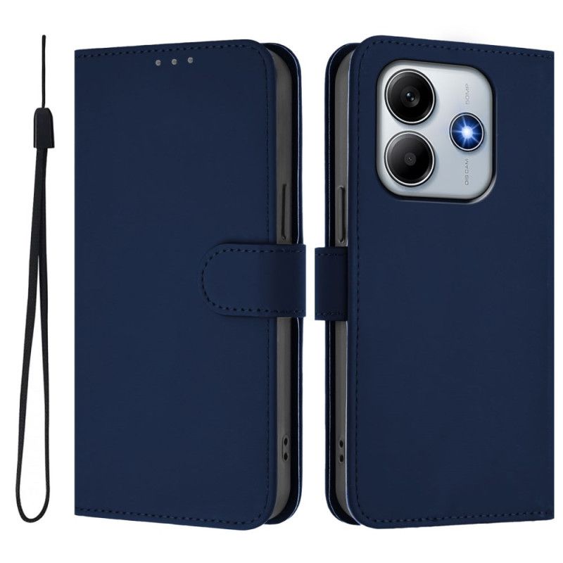 Flip Case Leren Xiaomi Redmi Note 14 5g Bandje Met Lederlook